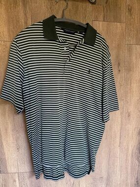 Title:

Polo Golf Ralph Lauren Striped Shirt Men’s M Pima Cotton Green White